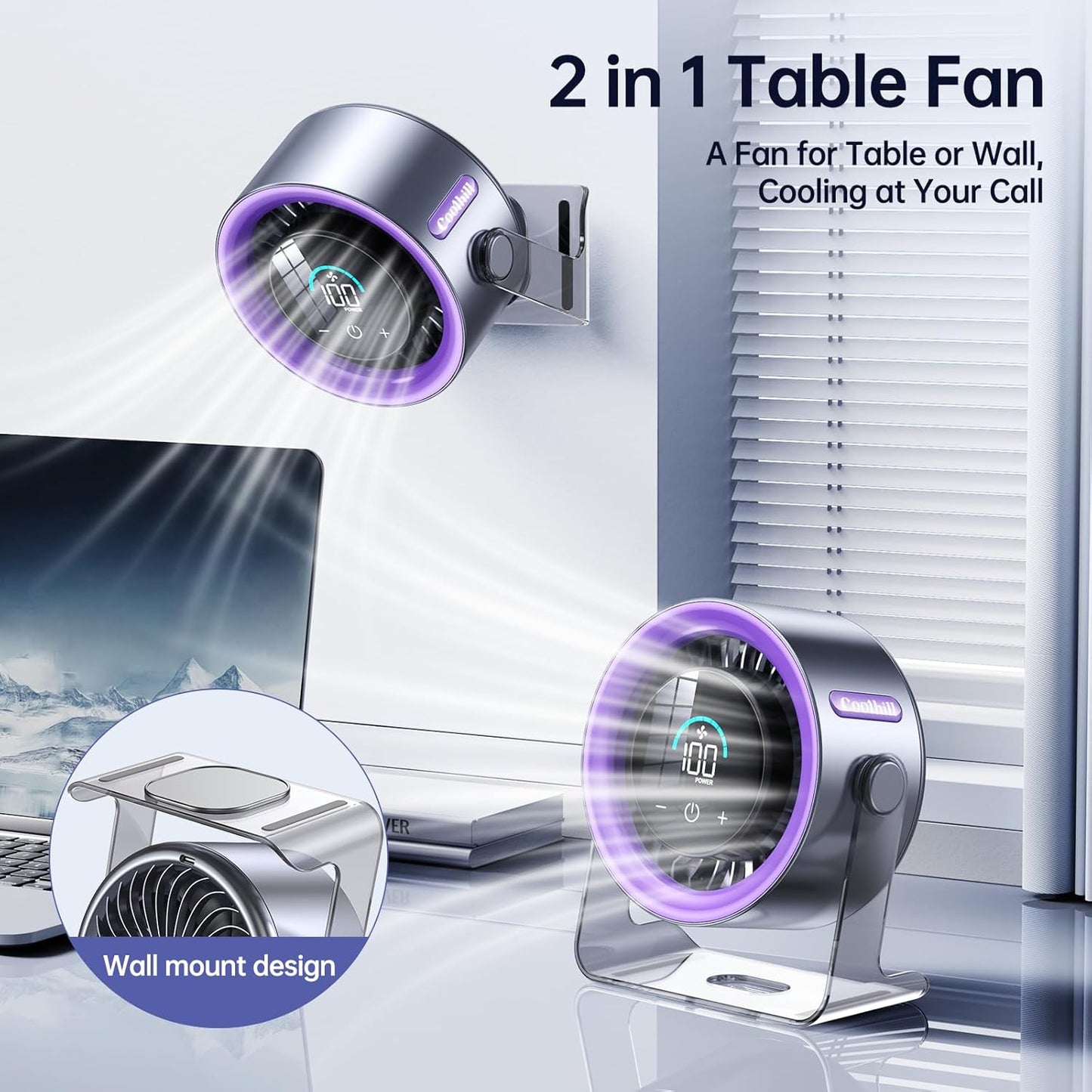 Portable Desktop Turbo Fan