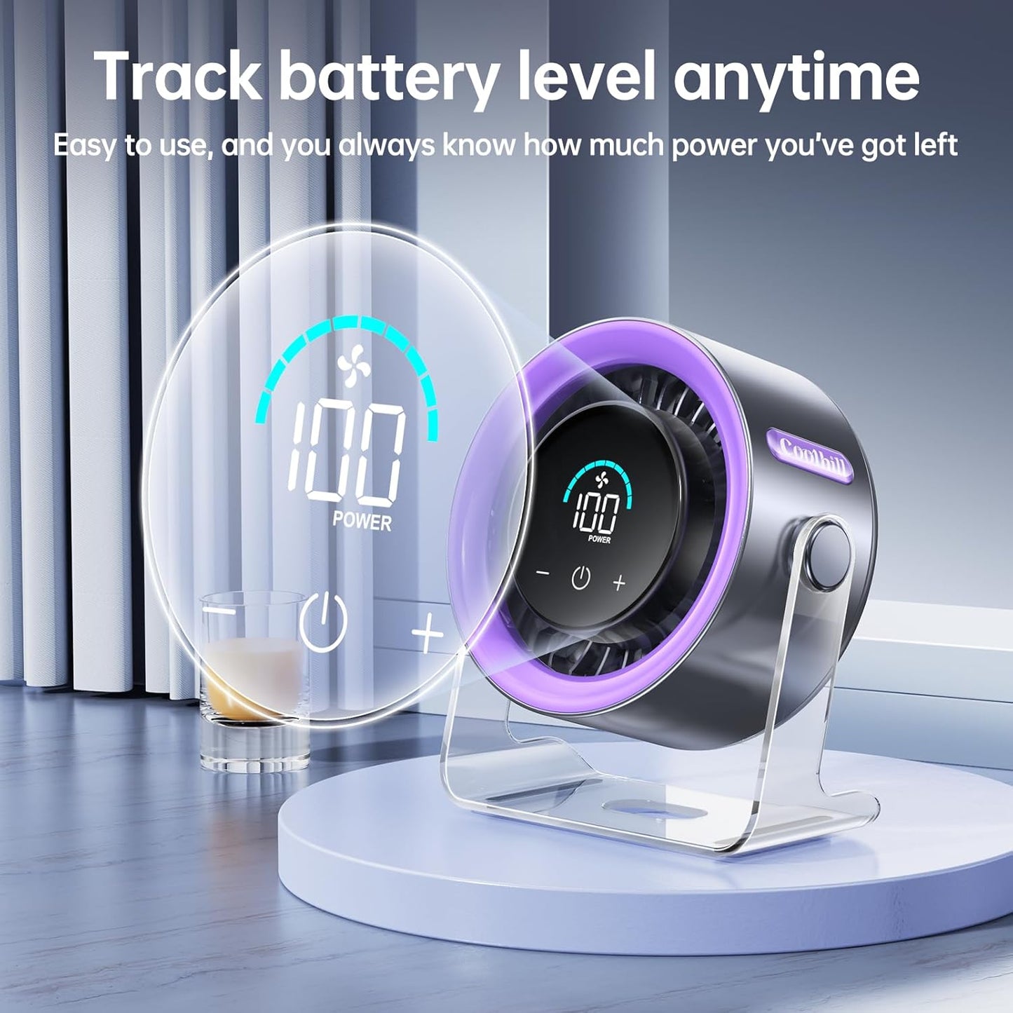 Portable Desktop Turbo Fan